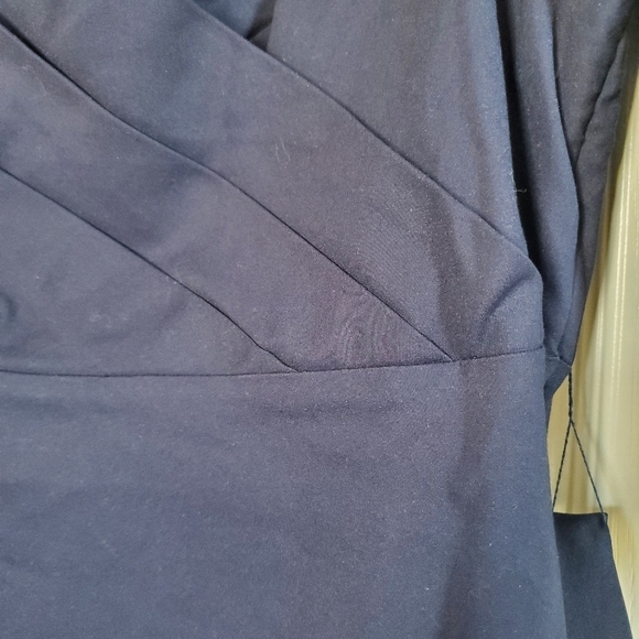 Modcloth Liza Luxe Navy Blue Masquerade Belted Shift Dress w/ Sequins, Size 1X - Picture 7 of 14